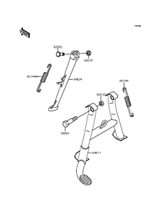 ZR750 Подножка
