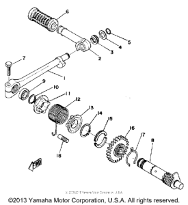 DT125A Кик стартер