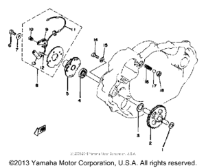 XT500E Contact breaker - governor