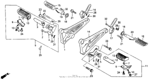 CB125T Подножки