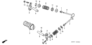 ANF125 Распред вал / клапана