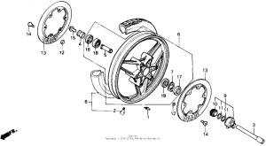 VFR700F Переднее колесо