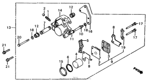 MB5 Передний суппорт