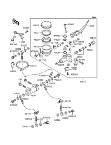 ZX400 Главный тормозной цилиндр