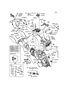 ZX1400 Топливный бак