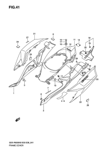 GSX-R600 Обтекатель задний