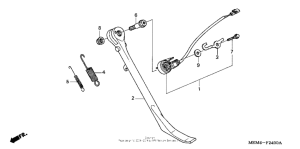 VTX1300C Подножка