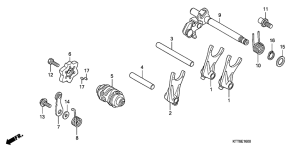 CBF150 Вилка переключения передач