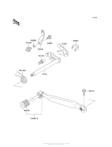 KL650 Механизм переключения передач