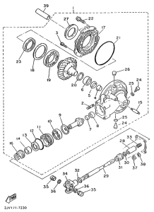 XV500 Ведущий вал