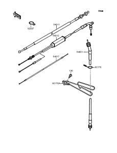 KMX80 Тросы управления
