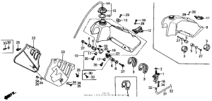 CR125R Fuel tank 85-89