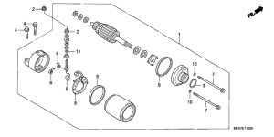 CBF1000 Стартерный мотор