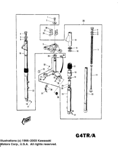 KV100 Вилка передней оси