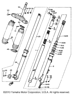 XT600NC (CA ED.) Передняя вилка