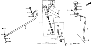 XR650R Rear brake + master cylinder