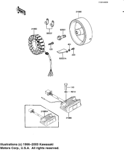 KZ1100 Generator / regulator
