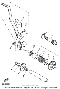 YZ490U Стартер
