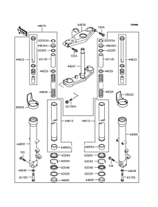 ZX400 Передняя вилка