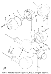 U7E Flasher lamp alternate parts