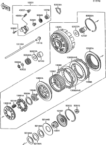 VN1500 Сцепление