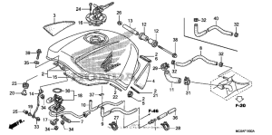ST1300 Топливный бак