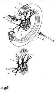 DT50R Переднее колесо