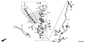 CTX700N Front brake master cylinder (1)