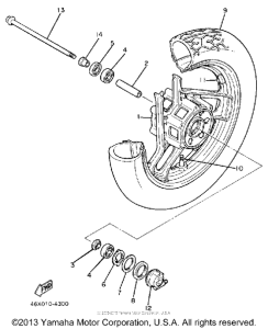 FZ600U Переднее колесо
