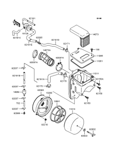 KLX250 Воздушный фильтр