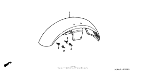 VT1100C Переднее крыло