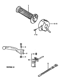 GSX750 Right handle switch