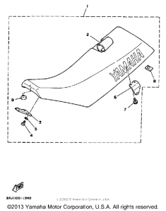 YZ125B Сиденье