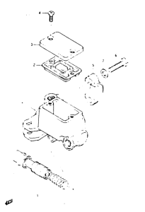 TS125 Передний тормозной цилиндр