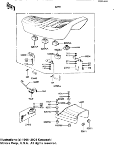 KZ1100 Seat / seat cover