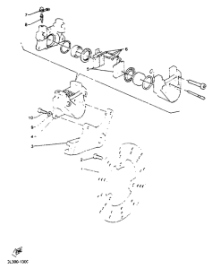 TZR125R Задний суппорт