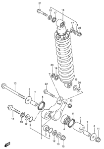 DR200 Втулки заднего рычага