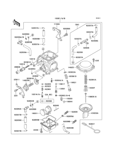 KL650 Carburetor assy