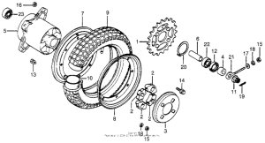 CT70 Переднее колесо