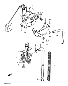 GR650 Топливный кран