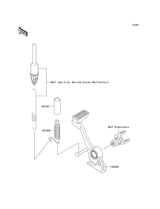 ZR1000 Педаль тормоза