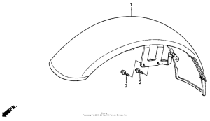 VT600C Переднее крыло
