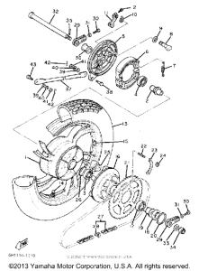 XV920RH Переднее колесо