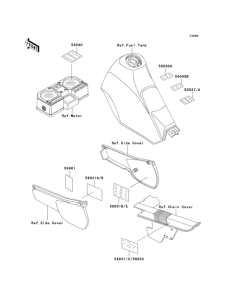 KL250 Лейбл предостережения
