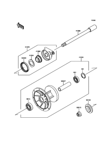 KL650 Переднее колесо