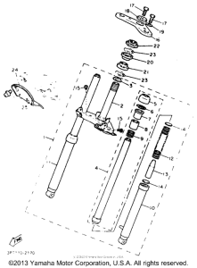 PW50E Передняя вилка