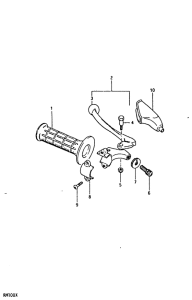 RM100 Left handle grip