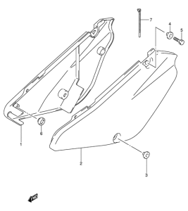 RM85 Обтекатель задний