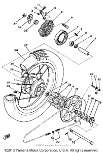 SR250H Переднее колесо