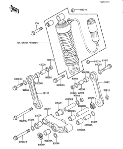 KZ1100 Задняя подвеска